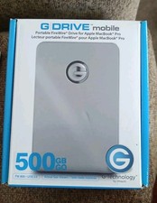 2011 G-Technology G-DRIVE Mobile 500GB FireWire 800 USB 2.0 UNUSED Box picture
