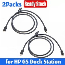2pc Original USB-C to USB-C Cable L65253-001 100W 20Gbps For HP G5 Dock Sation picture