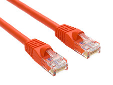 5ft Cat5e UTP Ethernet Network Patch Cable Snagless 24AWG Bare Copper, Orange picture