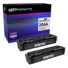 SPEEDY 2PK Replacements for HP 206A Black Toner for M255dw, M283cdw, M283fdw picture