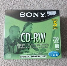 Sony 5 pack CD-RW 700 MB/80 min NEW picture