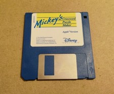 Apple IIgs Mickey's Crossword Puzzle Maker 1991 by Disney - 3.5 Disk ORIGINAL  picture