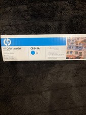 New OEM HP CB541A 125A LaserJet Cyan Toner Cartridge Genuine Sealed New In Box picture