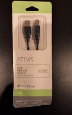 Ativa 6’ Mini USB 2.0 Cable New factory sealed picture