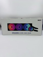 NZXT Kraken Core 360 RGB AIO Liquid CPU Cooler 360mm Black Open Box picture
