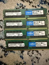 128GB Crucial 32GB (4x32GB) DDR4-2666 RDIMM Server RAM MTA36ASF4G72PZ-2G6D1RI picture