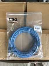 C2G 43166 35ft Cat6 Snagless Solid Shielded Ethernet Network Patch Cable Blue picture