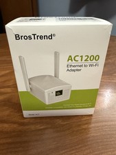 BrosTrend Dual Band 1200Mbps WiFi Bridge, Converts Ethernet Device to WiFi picture
