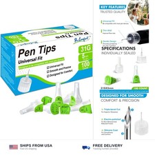 Pen tips 5mm 31G universal fit 100 count comfortable design for stylus picture