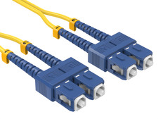 2m OS2 SC to SC UPC Duplex Corning Fiber Optic Cable SingleMode 9/125 OFNR Ra... picture