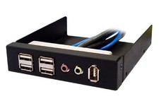 Silverstone FP32B 3.5inch Bay Front I/O module, Black picture