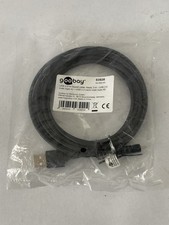 Goobay 93920 USB 2.0 Hi-Speed Cable, Black, 3m Length Connecting Cable A Connect picture