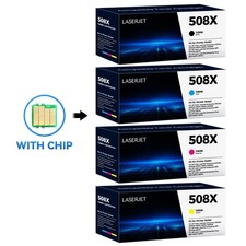 4PK Fit for HP 508X High Yield Toner Set CF360X-CF363X Black/Cyan/Yellow/Magenta picture