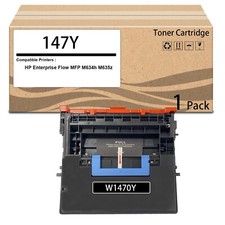 1 Pack 147Y W1470Y Black Toner Cartridge for HP Enterprise M611 M612 MFP M634 picture