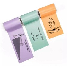 3 Rolls Adhesive Thermal Sticker Paper for Phomemo T02 M02 M03 Thermal Printer picture