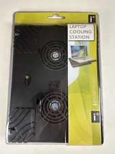 iessentials Laptop Cooling Station Sealed IE-LCS1 Quiet 2 Fans USB Powered NOS picture