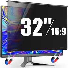 Magnetic 32 Inch Privacy Screen For Frameless Computer Monitor 16:9 Aspect Ratio picture