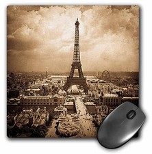 3dRose The Paris Exposition 1900 Eiffel Tower Sepia MousePad picture