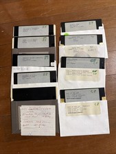 Vintage 1980s 1990's Floppy Disk Games Lot PC Space Taxi Baseball Chess Flight A picture