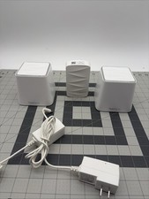 3 lot Meshforce Whole Home Mesh Wifi System 2 x M3 and (1) M3 Dots - White picture