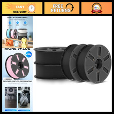 1.75mm PLA 3D Printer Filament Bundle, 1.1kg, 4-Pack, Black - High Quality & Dur picture