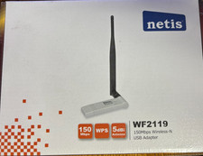 Netis WF2119 Wireless N 150Mbps USB Adapter Supports WPS NIB Factory Sealed picture
