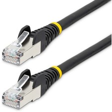 StarTech 25ft CAT6a Ethernet Cable, Black Low Smoke Zero Halogen (LSZH) 10 GbE picture