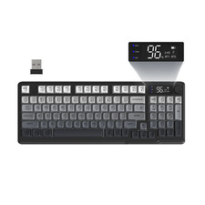 ATTACK SHARK x FREEWOLF M96 BT/2.4G Wireless keyboard, Display Screen For PC picture
