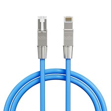 Syston Cat 8 Ethernet Cable 2000MHz 2GHz 40GB 22AWG 4pr Braided S/FTP-CMR Patch picture