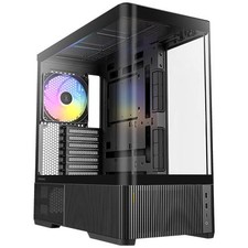 Antec C6 Curve ARGB ATX Mid-Tower Case 3 PWM ARGB Fans Panoramic Tempered Glass picture