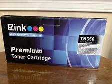 EZink TN 350 Black Toner Cartridge, Open Box,  Sealed In Bag picture