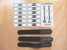 Computer cable msi lables and EVGA straps picture