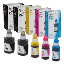 LD Replacement for Epson 502 Ink Bottle Set: 2 Black, 1 Cyan, 1 Magenta 1 Yellow picture