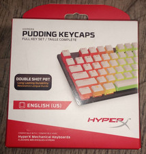 HyperX Pudding Keycaps White Full Key Set (Used, CIB) picture