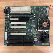 BCM SQ594 Socket 7 Baby AT Motherboard w/CPU & RAM EDO UDIMM ISA PCI Slots WORKS picture