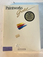 Vintage PAINTWORKS GOLD FACTORY SEALED Apple IIgs 2.5” 1mb 1988 Activision picture