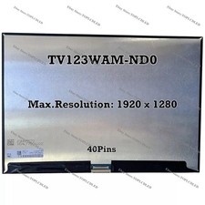 TV123WAM-ND0 Laptop Screen LCD 40Pins IPS LCD 1920X1280 WLED eDP 12.3 