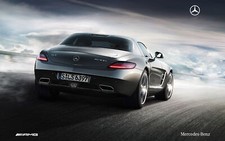 Cars amg vehicles mercedes benz sls Desk Mat Stitched picture