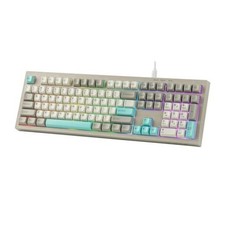 Aula S102 Membrane Gaming Keyboard w/Number Pad, 100% Full Size | Silent Grey picture