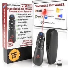 PR-820 Wireless Presentation Clicker Air Mouse Laser Pointer PowerPoint 50ft picture