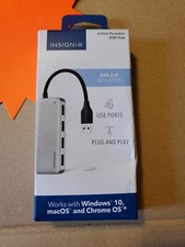 Insignia- 4-Port USB 3.0 Hub - Gray picture