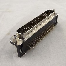 10x D-SUB DB62 62 Pin Male Right Angle PCB Solder Cable Adapter Connector 3 Rows picture