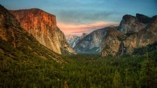 Landscape nature yosemite national park Custom Gaming Mat Desk picture