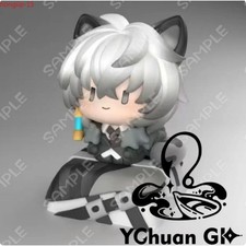 Arknights SilverAsh Chibi Figure Keycap Anime Desktop Decor Gift Cute Ornament picture