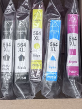 5pk 564 W/Chip For HP 564XL 564 XL Ink Cartridge Printer Black/Color Combo Set picture