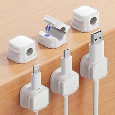 Magnetic Cable Clip Organizer Cord Holder Adhesive Cable Management Cable Holder picture
