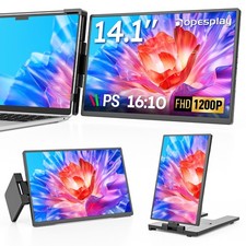 Dopesplay 14'' Laptop Screen Extender Portable Monitor 1200P FHD IPS for 14-17