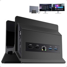 USB C Laptop Docking Station Dual Monitor, 11 in 1 Vertical Dock wi... Fast Ship picture