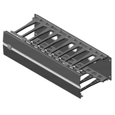 Chatsworth 35442-702 2U x 19'' EIA x 8.2''D Horizontal Cable Manager Black picture