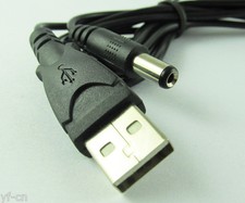 4pcs 1.5M/5Ft USB 2.0 Male Plug to 5.5x2.1mm 2.1mm DC Power Plug Cable Cord picture